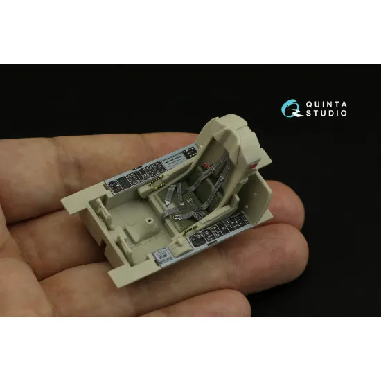 Quinta QD32086 - 1/32 3DPrinted coloured Interior for F-5E-3/RF-5 KittyHawk kit