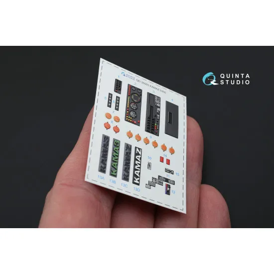Quinta QD35003 - 1/35 KAMAZ 535 Mustang Family 3D-Printedcoloured Interior