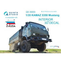 Quinta QD35003 - 1/35 KAMAZ 535 Mustang Family 3D-Printedcoloured Interior