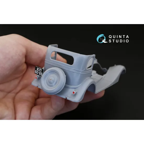 Quinta QD35006 - 1/35 GAZ-M1 3D-Printed & Coloured Interior for Zvezda Kits