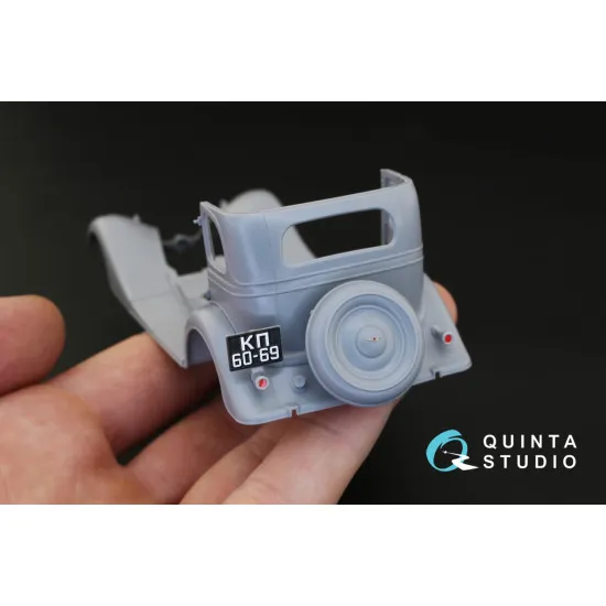 Quinta QD35006 - 1/35 GAZ-M1 3D-Printed & Coloured Interior for Zvezda Kits