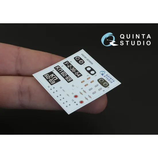 Quinta QD35006 - 1/35 GAZ-M1 3D-Printed & Coloured Interior for Zvezda Kits
