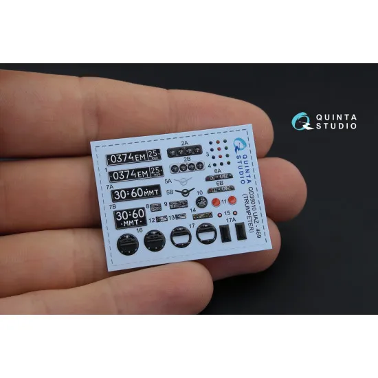 Quinta QD35010 - 1/35 3D-Printed colored Interior for UAZ 469 Trumpeter kit