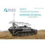 Quinta QD35011 - 1/35 3D-Printed & Coloured Interior for KFZ 251 Ausf.A (ICM kits)