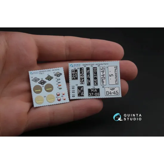 Quinta QD35015 - 1/35 3D-Printed & Coloured Interior for GAZ-AA/AAA Family (All Kit)