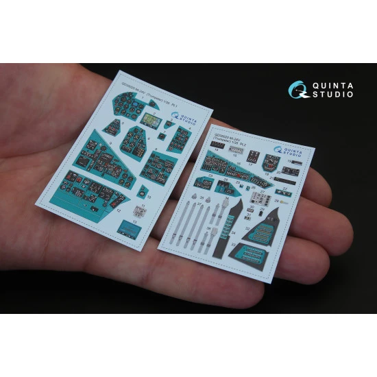 Quinta QD35020 - 1/35 3D-Printed & Coloured Interior for Mi-24V (Trumpeter Kit)