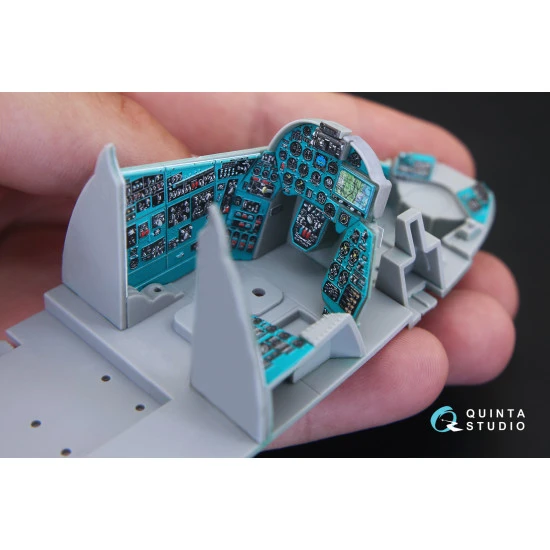 Quinta QD35020 - 1/35 3D-Printed & Coloured Interior for Mi-24V (Trumpeter Kit)