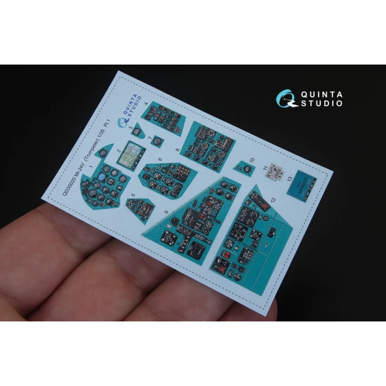 Quinta QD35020 - 1/35 3D-Printed & Coloured Interior for Mi-24V (Trumpeter Kit)
