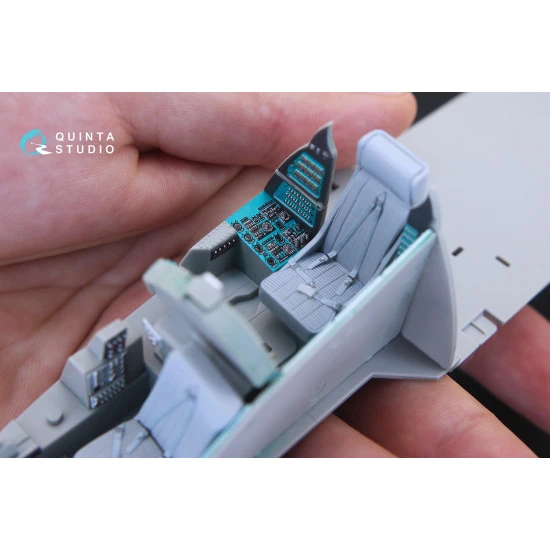 Quinta QD35020 - 1/35 3D-Printed & Coloured Interior for Mi-24V (Trumpeter Kit)