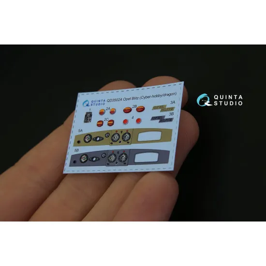 Quinta QD35024 - 1/35 3D-Printed Interior for Opel Blitz (Cyber-hobby/Dragon kit)