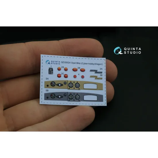 Quinta QD35024 - 1/35 3D-Printed Interior for Opel Blitz (Cyber-hobby/Dragon kit)