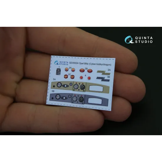 Quinta QD35024 - 1/35 3D-Printed Interior for Opel Blitz (Cyber-hobby/Dragon kit)