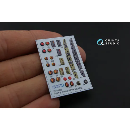 Quinta QD35025 - 1/35 3D-Printed & Coloured Interior for Krupp Protze Tamiya Kit