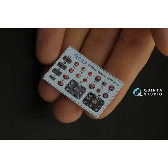 Quinta QD35031 - 1/35 3D-Printed coloured Interior for Henschel 33 D1 ICM kit