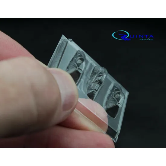 Quinta QC144001 - 1/144 Spitfire Mk.IX vacuformed clear canopy 3 pcs (for Eduard)