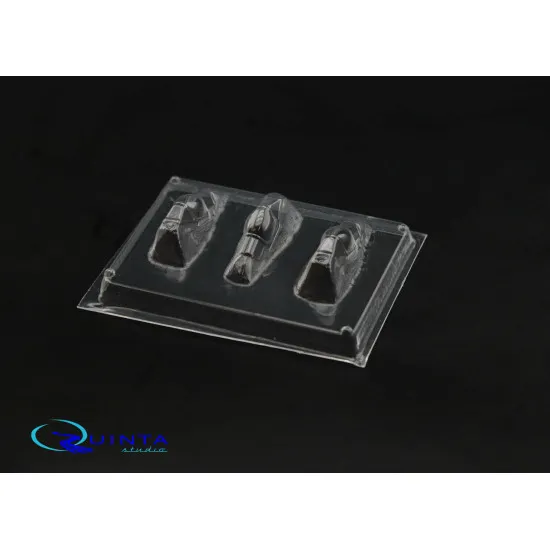 Quinta QC144001 - 1/144 Spitfire Mk.IX vacuformed clear canopy 3 pcs (for Eduard)