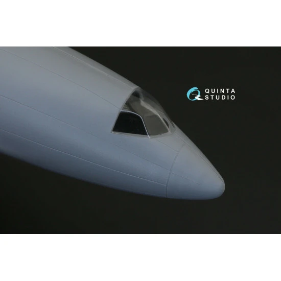 Quinta QC144002 - 1/144 Vacuformed clear canopy for Tu-154 (Zvezda kit)