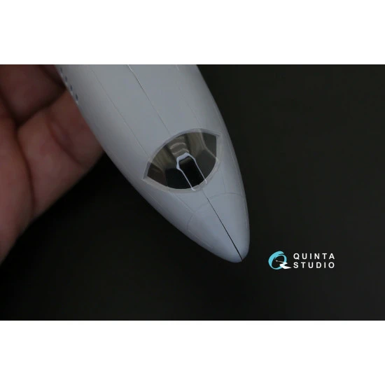 Quinta QC144002 - 1/144 Vacuformed clear canopy for Tu-154 (Zvezda kit)