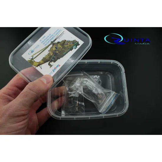 Quinta studio's QC72006 - 1/72 Bubble-version clear canopy for Mi-24/35 (Zvezda kits) Quinta studio's QC72006 - 1/72 Bubble-version clear canopy for Mi-24/35 (Zvezda kits)