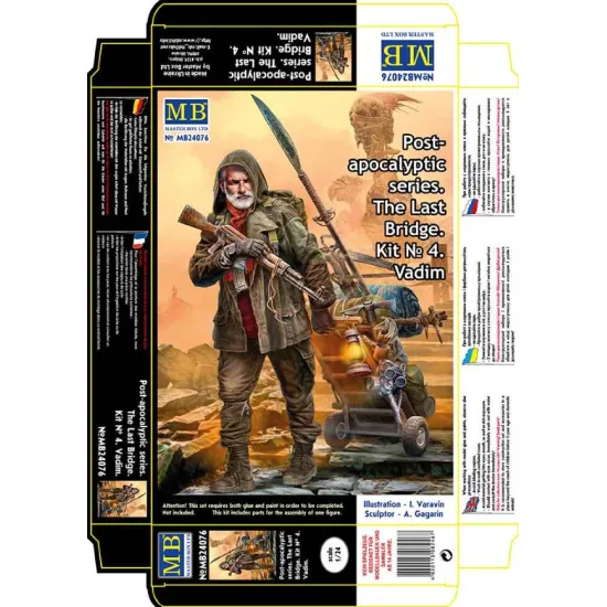 Us Stock Master Box 24076 - 1/24 Post-apocalyptic Series. The Last Bridge. Kit No. Vadim