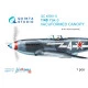Quinta studio's QC48001-S - 1/48 Vacuformed clear canopy, 1 pcs for Yak-3 (Zvezda kit)