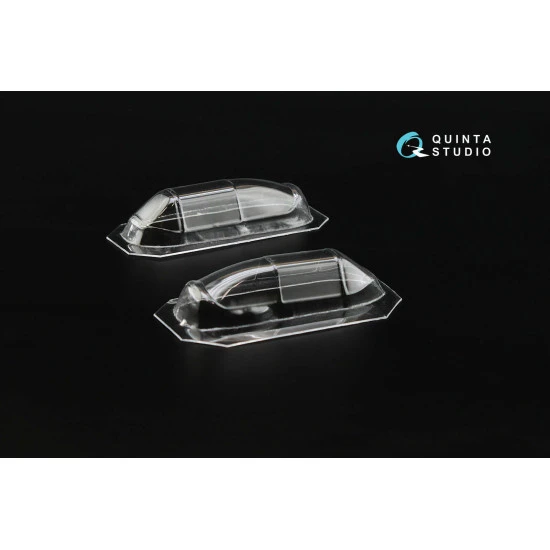Quinta studio's QC48001-S - 1/48 Vacuformed clear canopy, 1 pcs for Yak-3 (Zvezda kit)