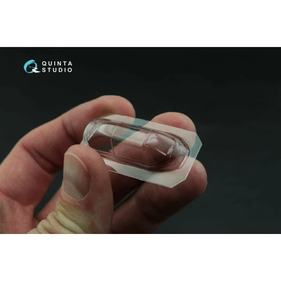 Quinta studio's QC48001-S - 1/48 Vacuformed clear canopy, 1 pcs for Yak-3 (Zvezda kit)
