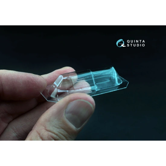 Quinta studio's QC48002-S - 1/48 Vacu clear canopy, 1 pcs for Yak-1 (early) (Modelsvit kit)