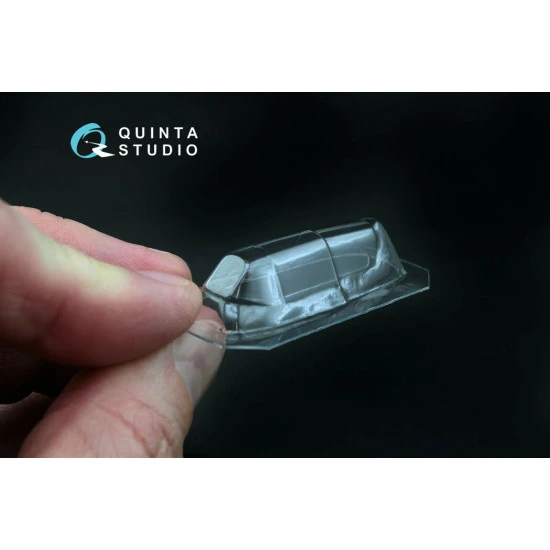 Quinta studio's QC48003-S - 1/48 Vacuum clear canopy, 1 pcs for Yak-1 (middle) (Modelsvit kit)