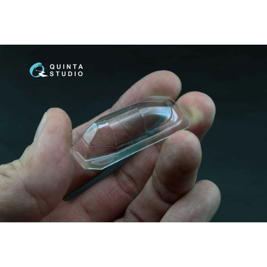 Quinta studio's QC48004-S - 1/48 Vacuum clear canopy, 1 pcs for Yak-1B (late) (Modelsvit)