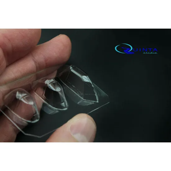 Quinta studio's QC48009 - 1/48 Vacuformed clear canopy 3 pcs for I-16 (All single-seat version) Quinta studio's QC48009 - 1/48 Vacuformed clear canopy 3 pcs for I-16 (All single-seat version)