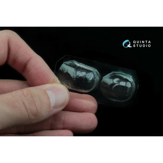 Quinta studio's QC48017 - 1/48 Vacuformed clear canopy for Su-2 (Zvezda kits)