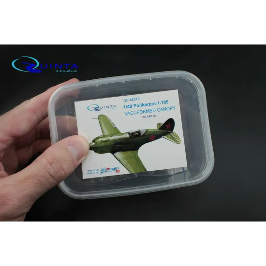 Quinta studio's QC48016 - 1/48 Vacuformed clear canopy for I-185 (ARK kits)