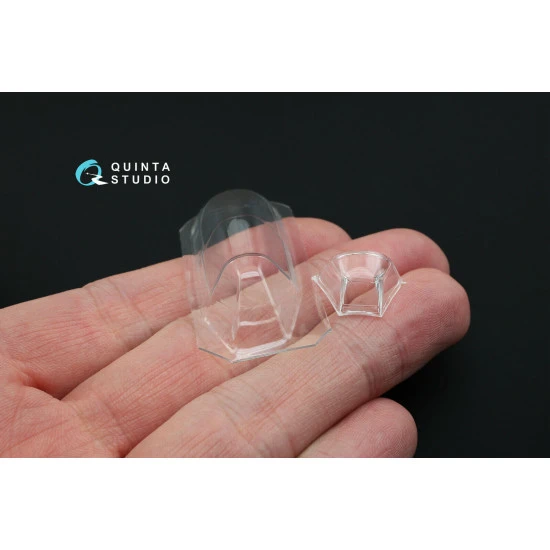 Quinta studio's QC48020 - 1/48 Vacuformed clear canopy for Yak-1B (Zvezda kits)