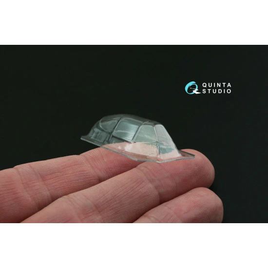 Quinta studio's QC48020 - 1/48 Vacuformed clear canopy for Yak-1B (Zvezda kits)
