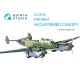 Quinta studio's QC48080 - 1/48 Vacuformed clear canopy for Yak-4 (Mars Models kit)