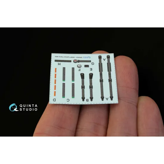 Quinta Studios QR35001 1/35 3D Printed & Coloured for MRAP Typhoon Belts 1 Seat (All Kits)