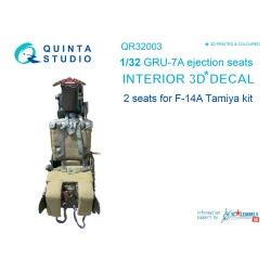Quinta studio's QR32003 - 1/32 GRU-7A ejection seats for F-14A (2pcs) Tamiya kit