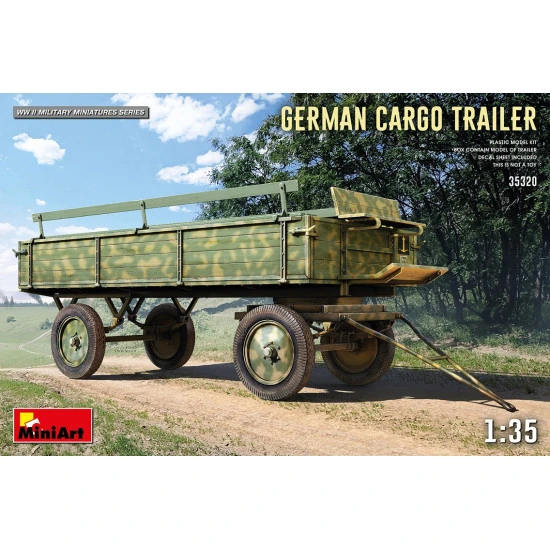 Miniart 35320 - 1/35 GERMAN CARGO TRAILER scale plastic model kit
