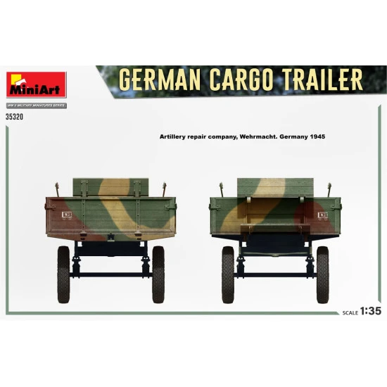 Miniart 35320 - 1/35 GERMAN CARGO TRAILER scale plastic model kit