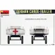Us Stock Miniart 35320 - 1/35 German Cargo Trailer Scale Plastic Model Kit