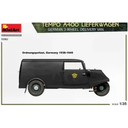 Us Stock Miniart 35382 - 1/35 Tempo A400 Lieferwagen. German 3-wheel Delivery Van