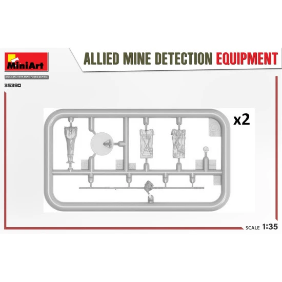 Miniart 35390 - 1/35 ALLIED MINE DETECTION EQUIPMENT scale model kit Miniart 35390 - 1/35 ALLIED MINE DETECTION EQUIPMENT scale model kit