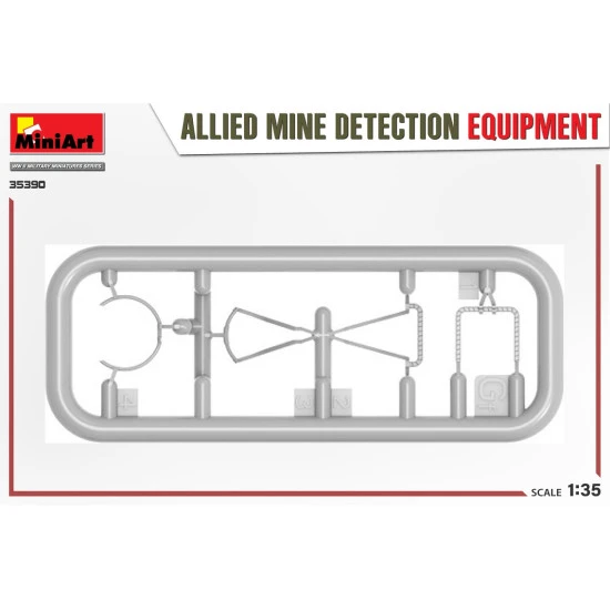 Miniart 35390 - 1/35 ALLIED MINE DETECTION EQUIPMENT scale model kit Miniart 35390 - 1/35 ALLIED MINE DETECTION EQUIPMENT scale model kit