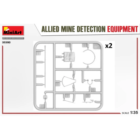 Miniart 35390 - 1/35 ALLIED MINE DETECTION EQUIPMENT scale model kit Miniart 35390 - 1/35 ALLIED MINE DETECTION EQUIPMENT scale model kit