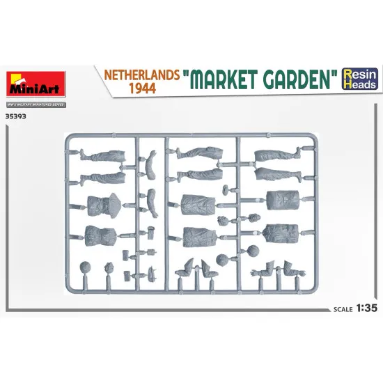 Miniart 35393 - 1/35 MARKET GARDEN NETHERLANDS 1944 RESIN HEADS