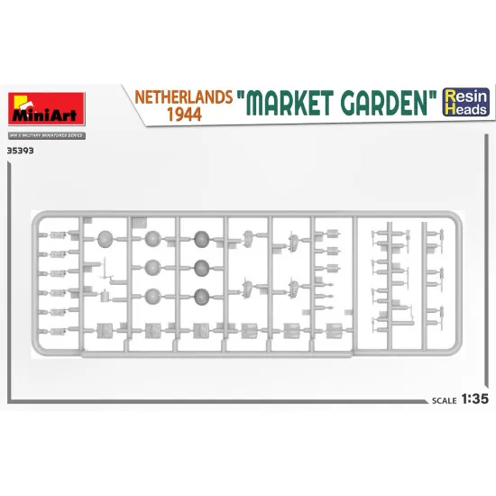 Miniart 35393 - 1/35 MARKET GARDEN NETHERLANDS 1944 RESIN HEADS
