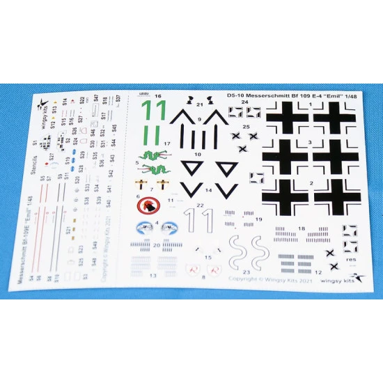 Wingsy Kits D5-10 - 1/48 Aircraft Messerschmitt Bf 109E-4 D5-10 scale model