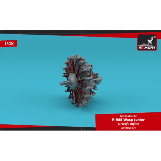 Armory ACA4822 - 1/48 R-985 Wasp Junior aircraft engine scale model kit