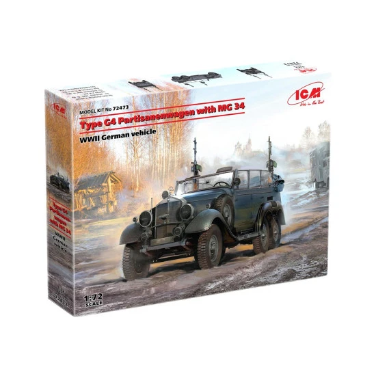 ICM 72473 - 1/72 Type G4 Partisanenwagen with MG 34 WWII German vehicle